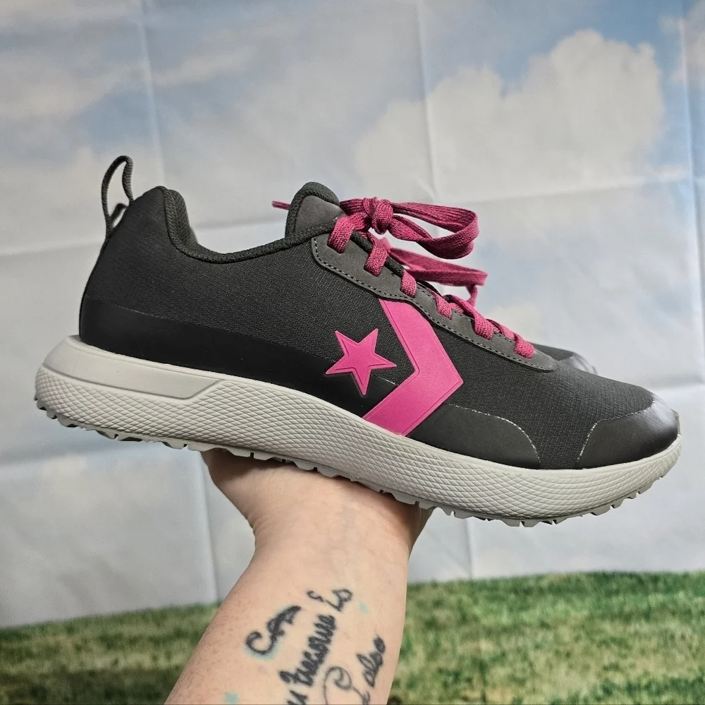 Converse | Star Series Running Sneakers 'Grey and Pink' Mens Size 9.5 - Picture 2 of 14